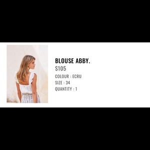 Sezane Abby Blouse Ecru